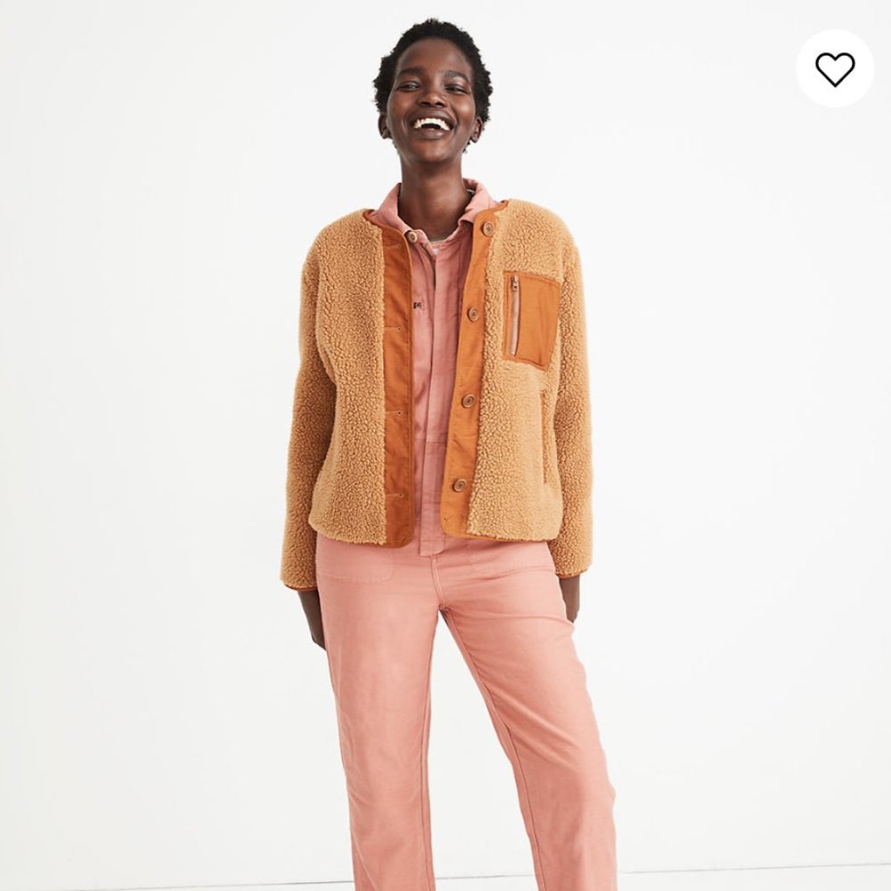 NWT Madewell Sherpa Jacket